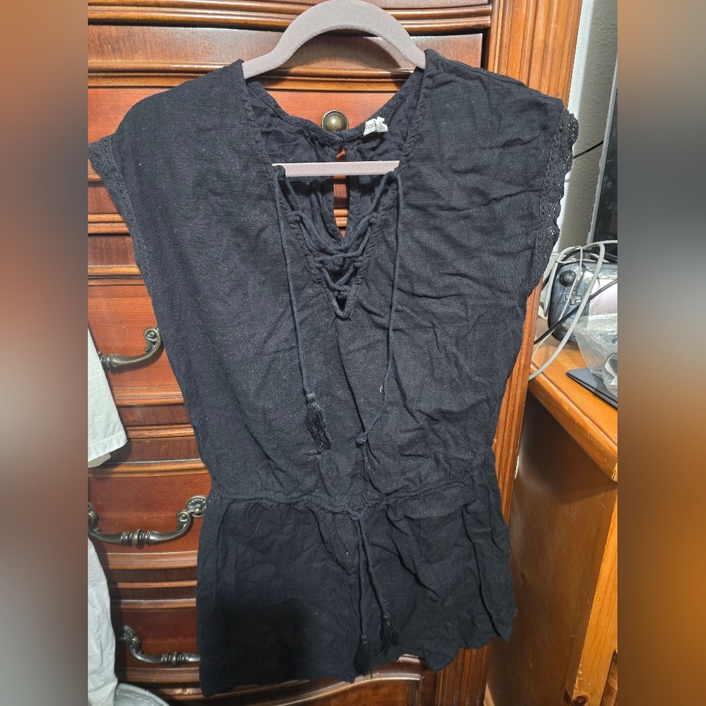 Rip Curl Black Swim Coverup